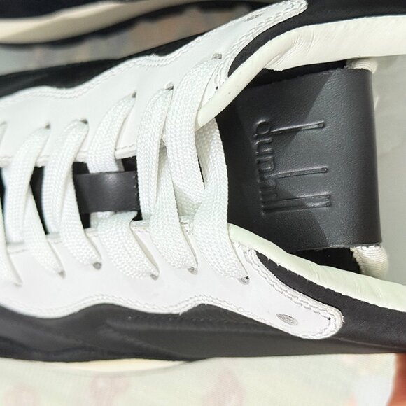 Dunhill Black Wavy Suede Sneakers - Picture 8 of 9